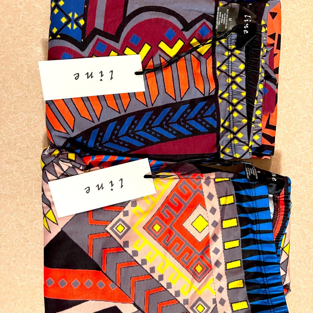 NWT 3 Pair Boutique Leggings sz S Sellers Choice
